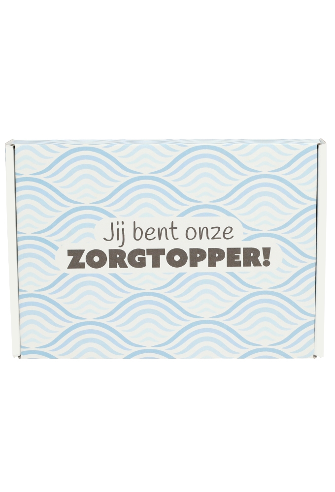 Brievenbusdoos Jij Bent Onze Zorgtopper Flow Blauw A5 22x16x2.8cm 10st