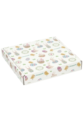 Brievenbusdoos Happy Easter Vierkant 17.5x17.5x2.8cm  10stuks