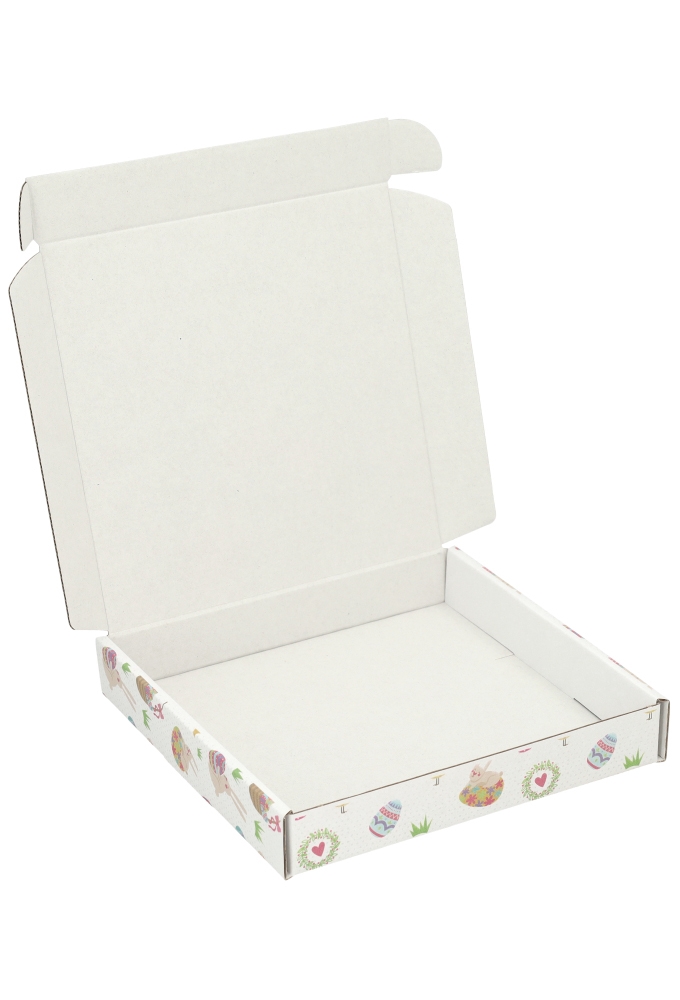 Brievenbusdoos Happy Easter Vierkant 17.5x17.5x2.8cm  10stuks