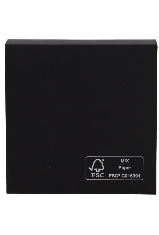 Bonbondoosjes & Schuifvenster Zwart Mat & Goud FSC® 10x10x2.7cm 10st