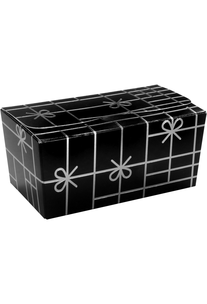 Bonbondoosjes Tumby Strikken Zwart 250gr 11.3x6.2x5.5cm 50st OP IS OP