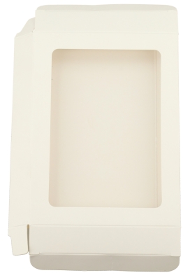 Cadeaudoosjes Jura Wit met Venster 13.8x10.2x2.1cm 24stuks