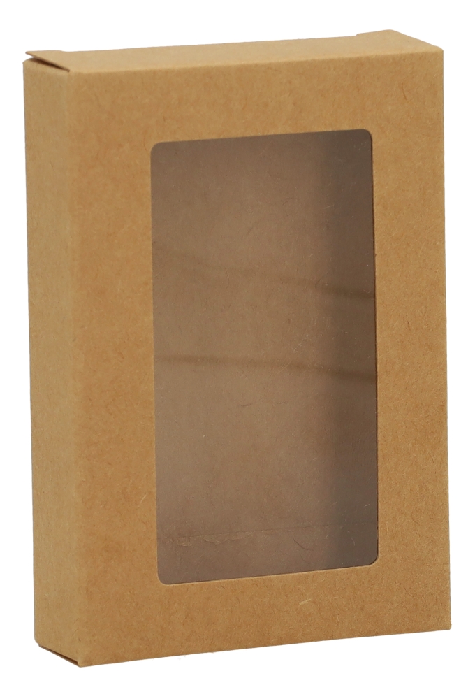 Cadeaudoosjes Jura Kraft Met Venster 10.3x7x2.1cm 24stuks