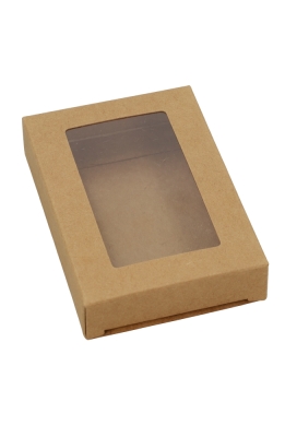 Cadeaudoosjes Jura Kraft Met Venster 10.3x7x2.1cm 24stuks