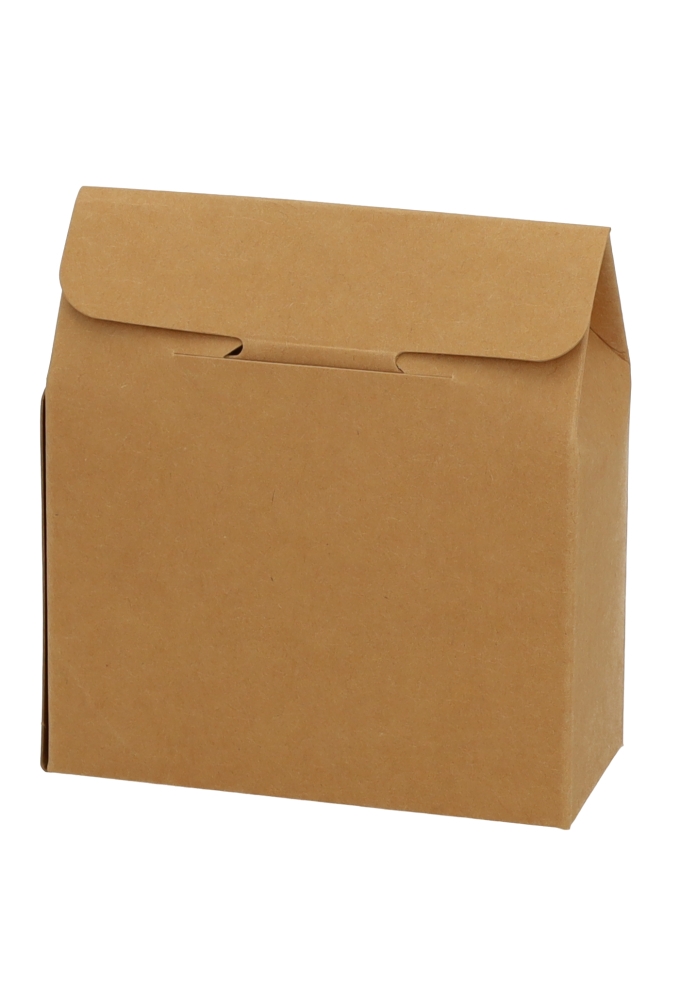 Cadeaudoosjes Kura Kraft Met Rond Venster 10.2x8.9x3.8cm 24stuks