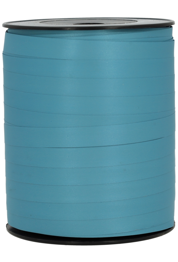 Krullint Mat Metallic Middel Blauw 10mm x 250meter