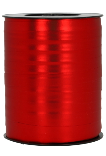 Krullint Mat Metallic Rood 10mm x 250meter
