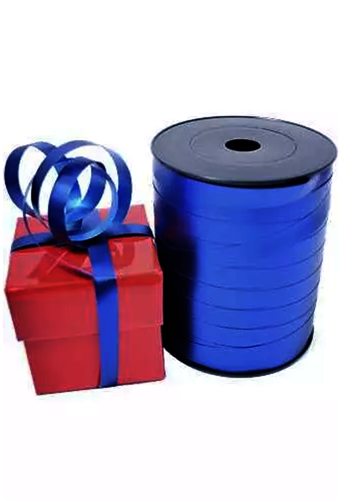 Krullint Mat Metallic Donker Blauw 10mm x 250meter