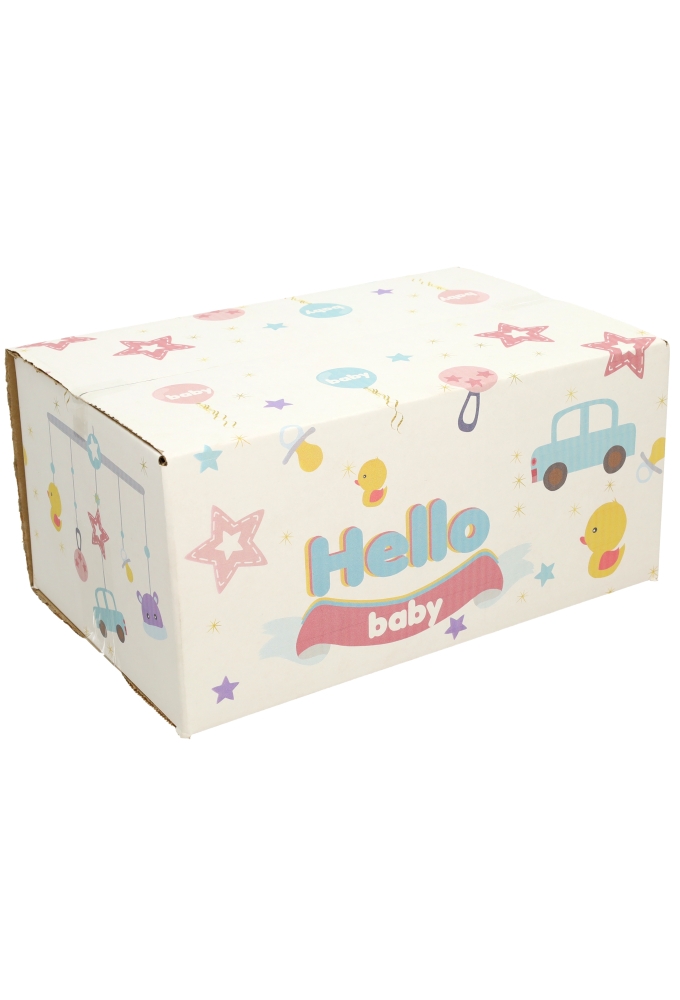 Geschenkdozen Hello Baby 31x20x14cm 30stuks