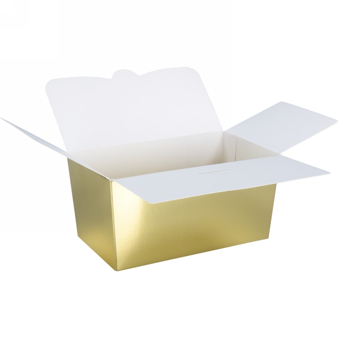 Bonbondoosjes Tumby Goud 500gr 13.2x7.6x7cm 25st OP IS OP