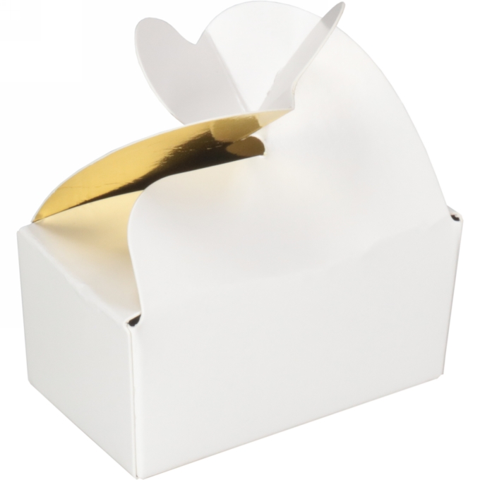Bonbondoosjes Tumby Wit Vlinder Voor 2 Bonbons 6.7x3.9x3.2cm 50st