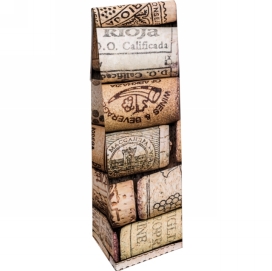 Wijnzak 1-Fles Kurk 10x8x41cm 250stuks
