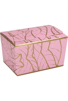 Bonbondoosjes Tumby Roze Leaves 150gr 8.9x6x5cm 50st OP IS OP