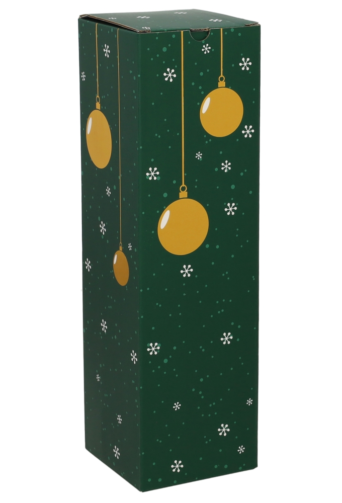 Wijndozen 1-Fles Wondenful Groen 9.5x9.5x33cm 10stuks