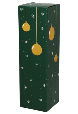 Wijndozen 1-Fles Wondenful Groen 9.5x9.5x33cm 10stuks