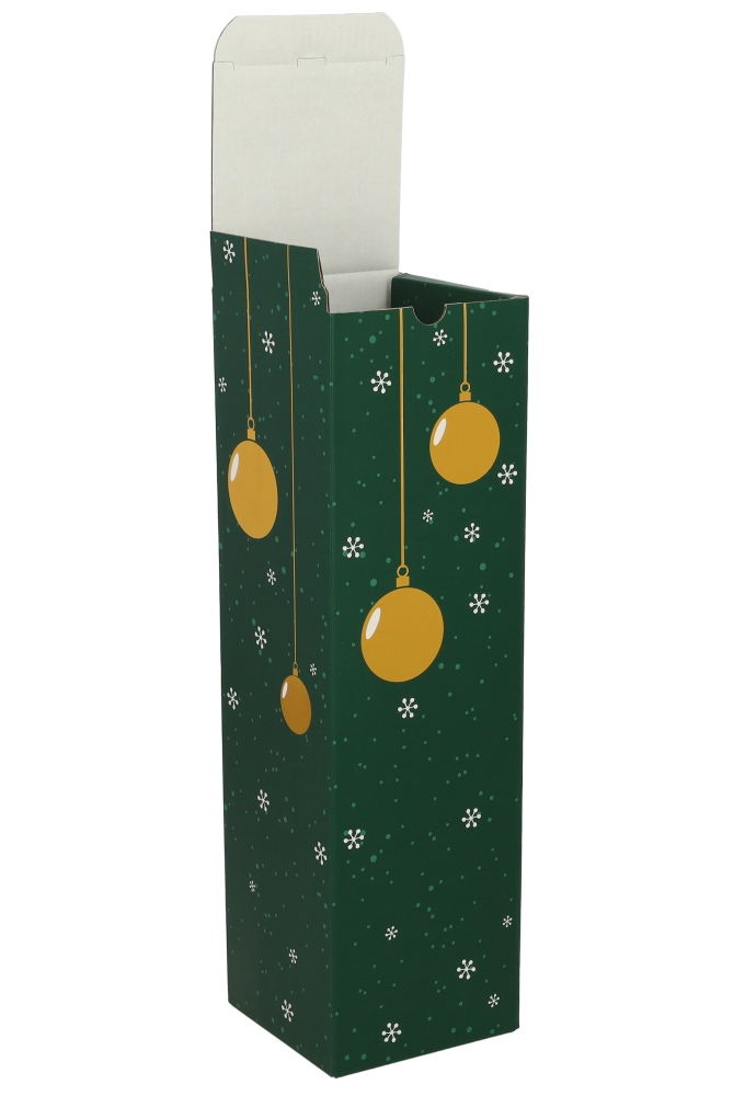 Wijndozen 1-Fles Wondenful Groen 9.5x9.5x33cm 10stuks