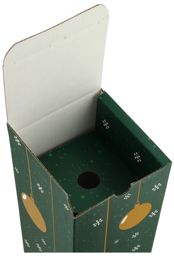 Wijndozen 1-Fles Wondenful Groen 9.5x9.5x33cm 10stuks