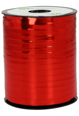 Krullint Metallic Reflex Rood 5mm x 500 meter 