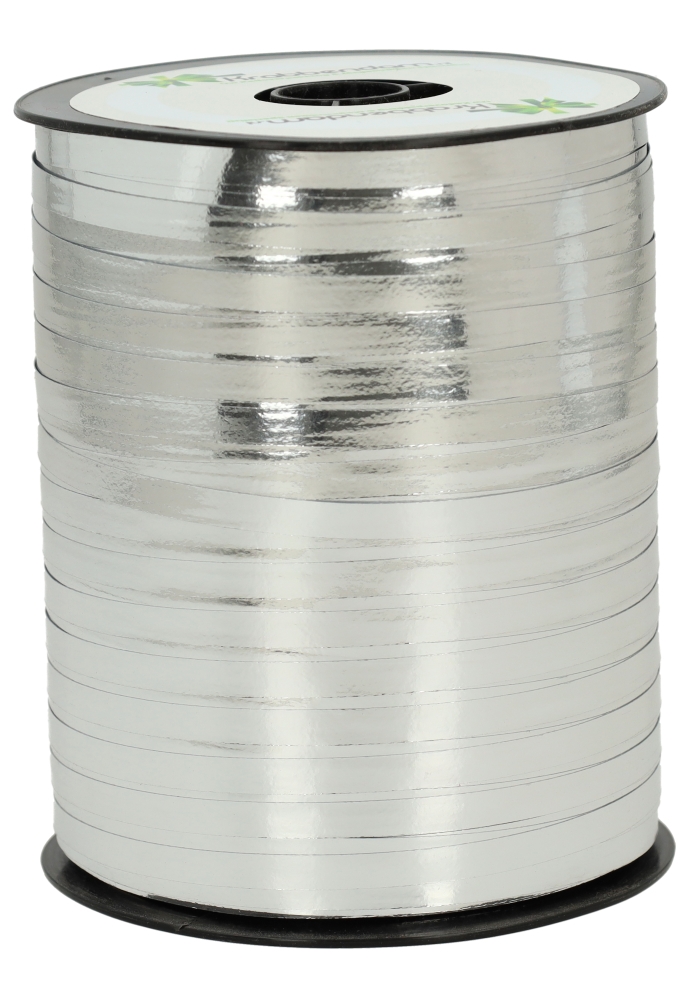 Krullint Metallic Reflex Zilver 5mm x 500 meter 
