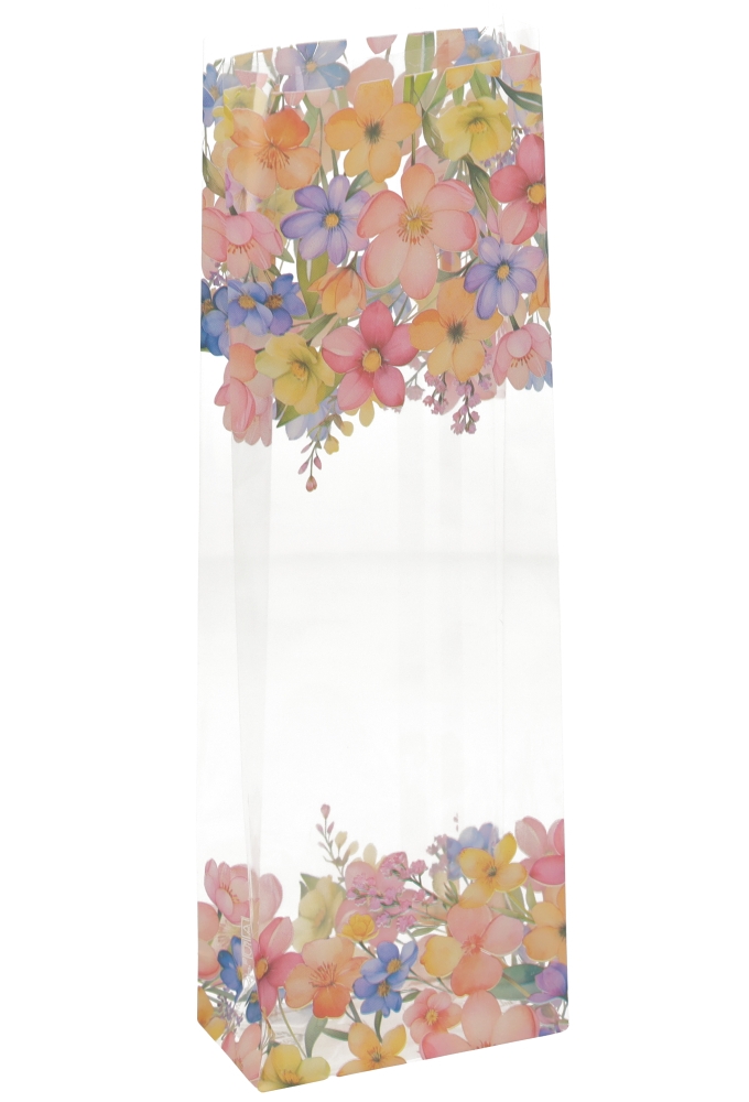 Cellofaan Zakjes Met Blokbodem Bloemen Perk 10x6x30cm 50stuks