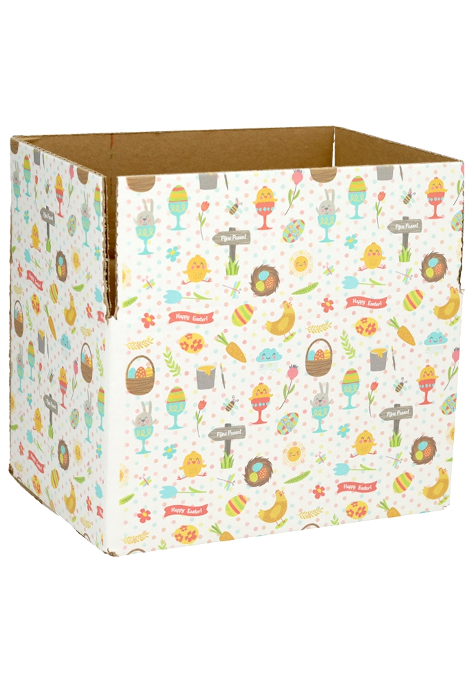 Geschenkdozen Paasprint 21.5x15x12cm 30stuks