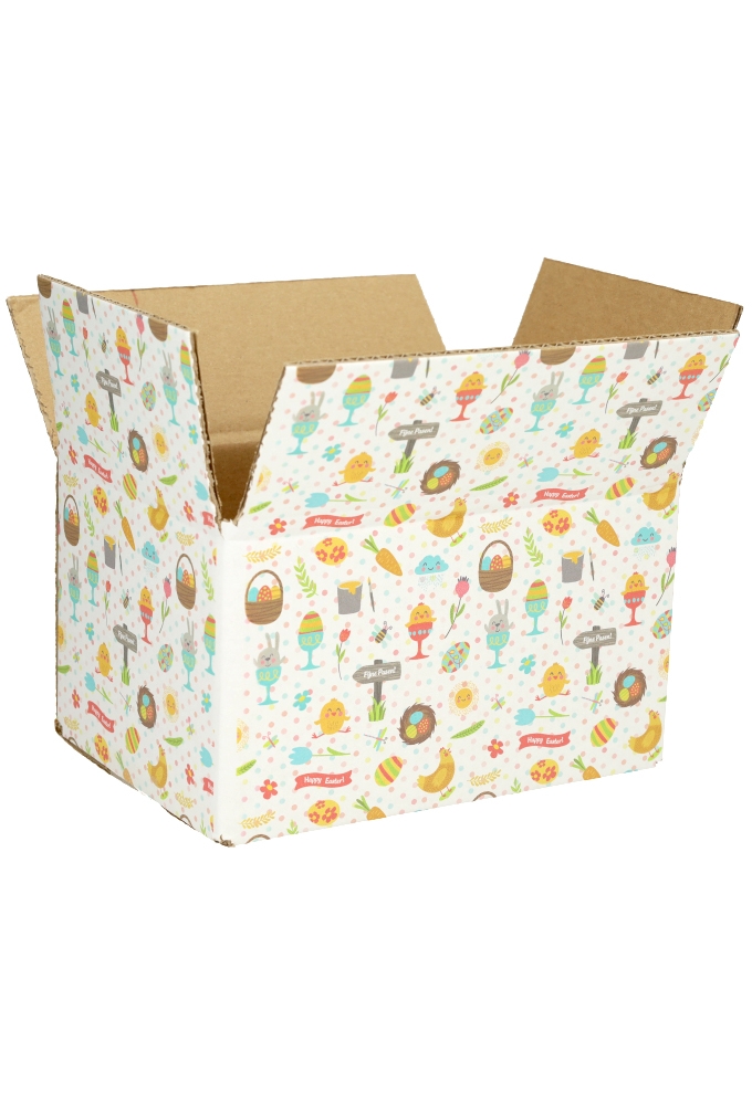 Geschenkdozen Paasprint 21.5x15x12cm 30stuks