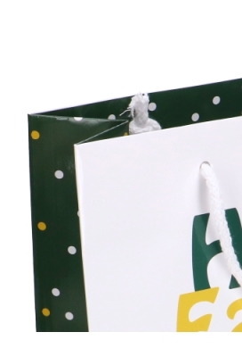 Paastasjes Happy Easter & Fijne Pasen Groen 24x10x32cm 8stuks