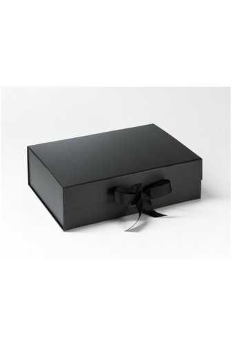 Luxueuze Magneetdozen Diamond & Satijn Zwart Mat 31.5x23,5x10.5cm 9st