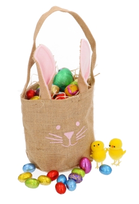 Paastasje Jute Haas Met Oor & Hengsels 9stuks