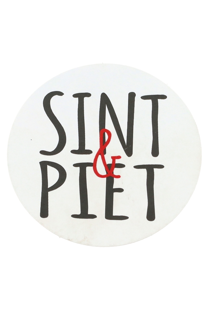 Etiketten Sint & Piet 40mm 500stuks OP IS OP