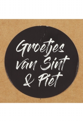Etiketten Sint Groetjes Van Sint & Piet 3.5mm 500stuks OP IS OP