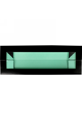 Macarondoosjes Venster Zwart & Mint Groen 26x4.7x4.7cm 25stuks