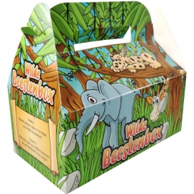 Draagdoosjes Kidsbox Wilde Beestenbox 22.5x12x9.5cm 10stuks