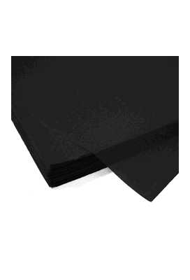 Zijdevloei - Vloeipapier Onbedrukt Zwart 50x70cm 100 vellen