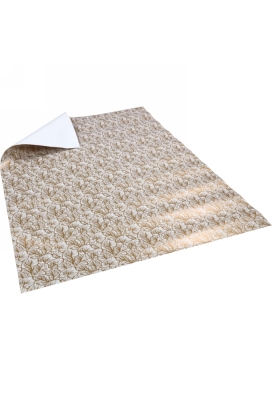 Kadopapier Leafs Wit Goud 80gram 30cm x 200meter