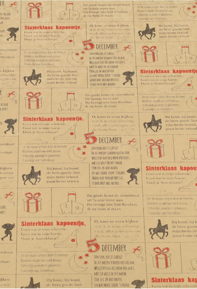 Sintpapier Kraft Kapoentje 30cm x 200meter 70grm OP IS OP