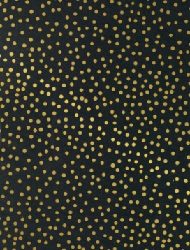 Kraftpapier Reclycled Kraft confetti Dot Gold 30cm x 200meter