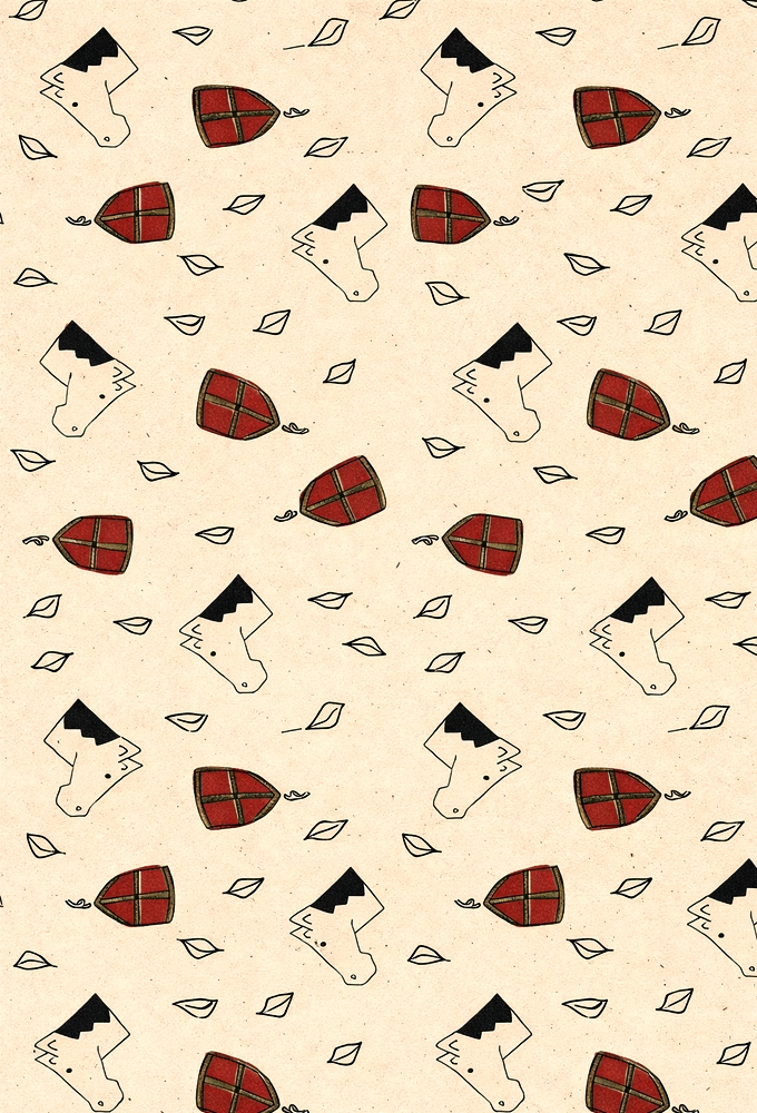 Sintpapier Kraft Sint Paardje 50cm x 100meter 70grm OP IS OP