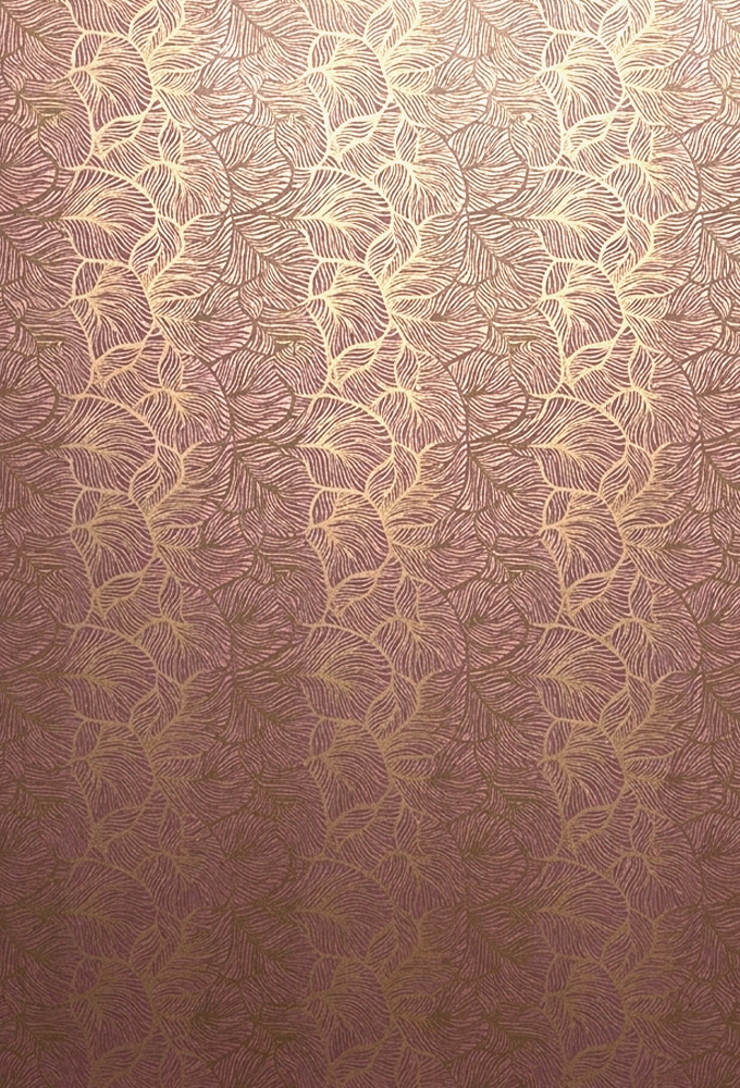 Kadopapier Leafs Roze Goud 80gram 50cm x 200meter