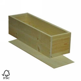Wijnkist 1 Fles Nietdekselkistje & Deksel 34X9.5X9.5cm 1st OP IS OP