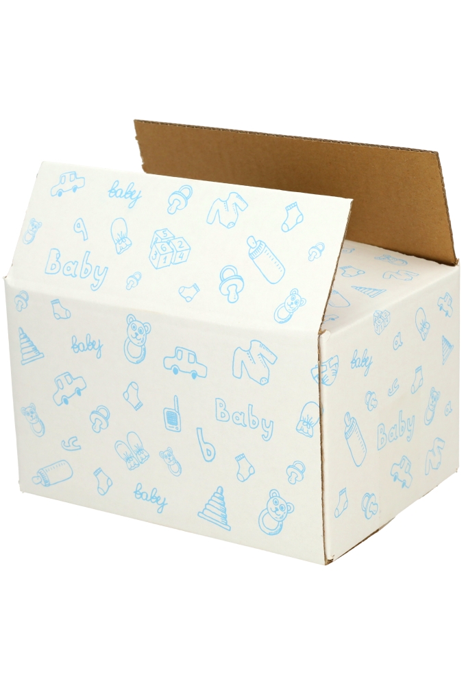 Geschenkdozen Baby Blauw 21.5x15x12cm 30stuks