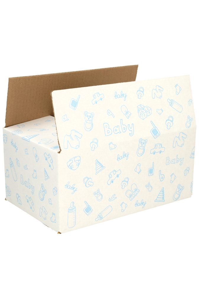 Geschenkdozen Baby Blauw 31x20x14cm 30stuks