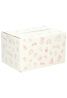 Geschenkdozen Baby Roze 21.5x15x12cm 30stuks
