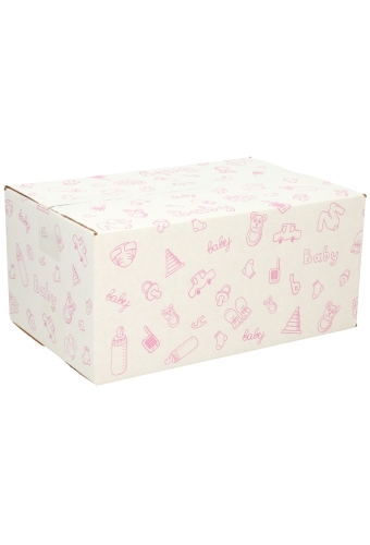 Geschenkdozen Baby Roze 31x20x14cm 30stuks