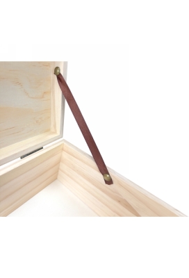 Wijnkist 1 Fles Scharnierkistje 33.5x9.5x10.1cm 1stuks