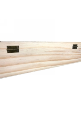 Wijnkist 1 Fles Scharnierkistje 33.5x9.5x10.1cm 1stuks