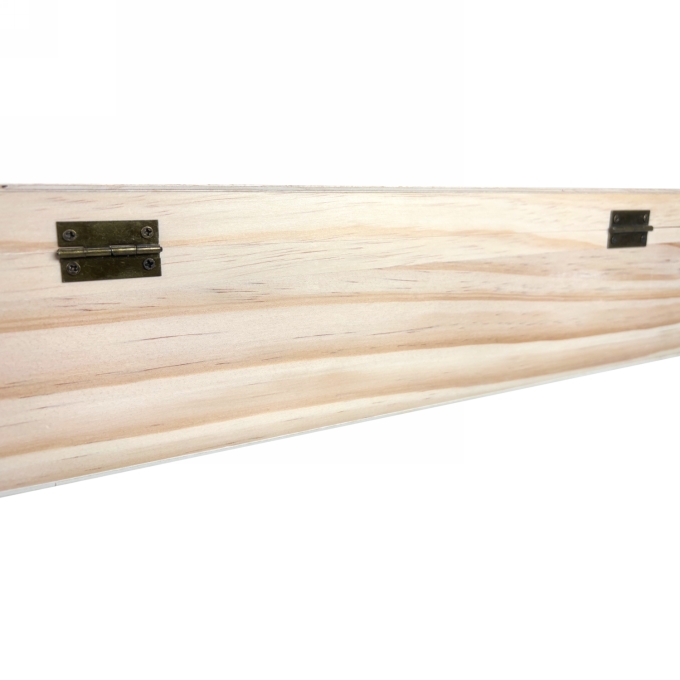 Wijnkist 2 Fles Scharnierkistje 34x18.2x10.1cm 1stuks