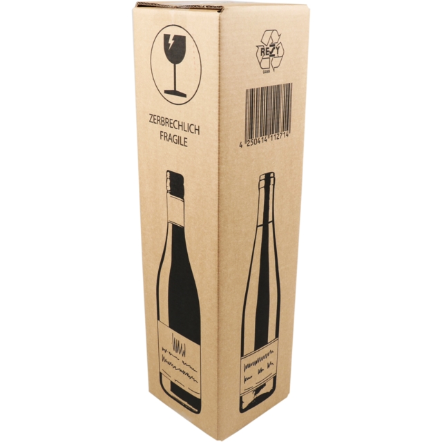 Wijnverzenddoos 1 fles Voor Geschenkdoos 10.5x10.5x42cm 20stuks
