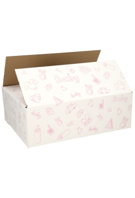 Geschenkdozen Baby Roze 39x29x13cm 15stuks