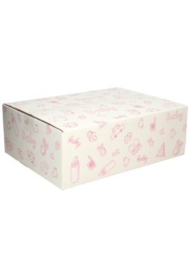 Geschenkdozen Baby Roze 39x29x13cm 15stuks